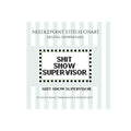 Shit Show Supervisor Needlepoint Stitch Chart Digital Download