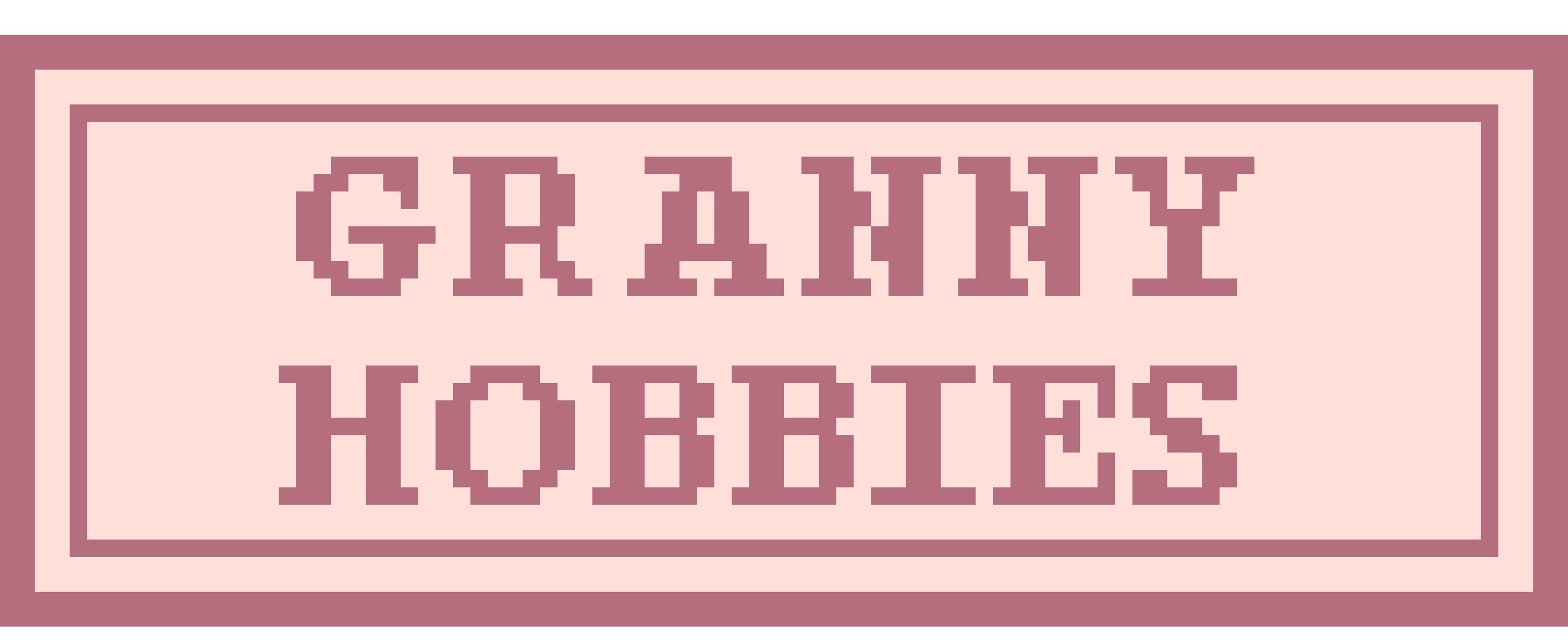 Granny Hobbies Needlepoint Stitch Chart Digital Download