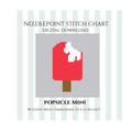 Popsicle Mini Needlepoint Stitch Chart Digital Instant Download