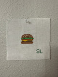 Cheeseburger Mini Painted Canvas