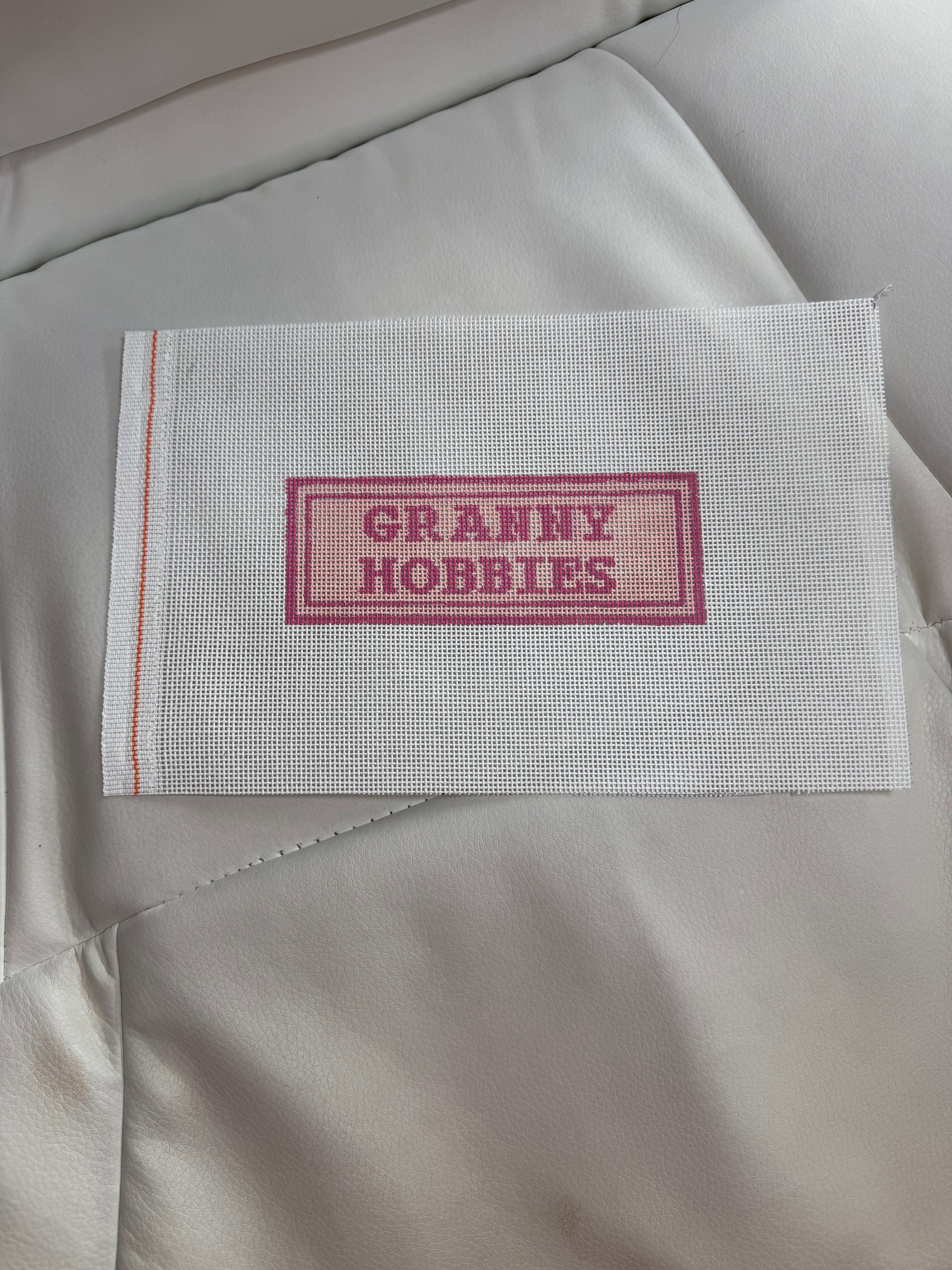 Granny Hobbies Painted Canvas
