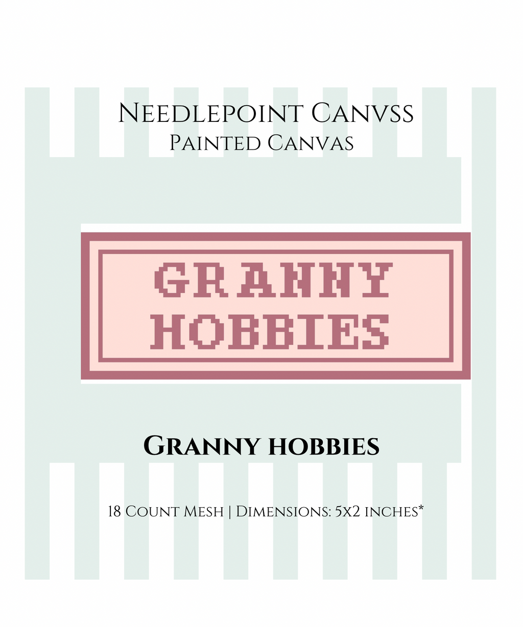 Granny Hobbies Painted Canvas