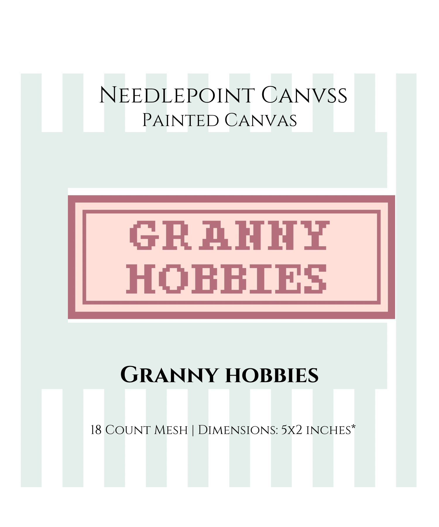 Granny Hobbies Painted Canvas
