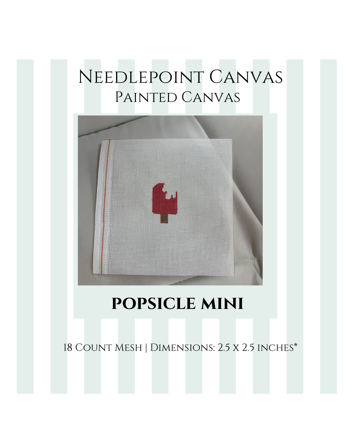 Popsicle Mini Painted Canvas