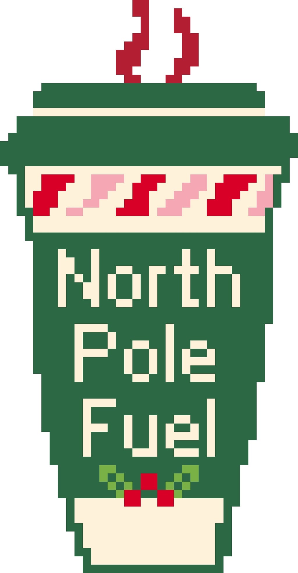 North Pole Fuel Cup Needlepoint Canvas