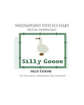 Silly Goose Needlepoint Stitch Chart Digital Download