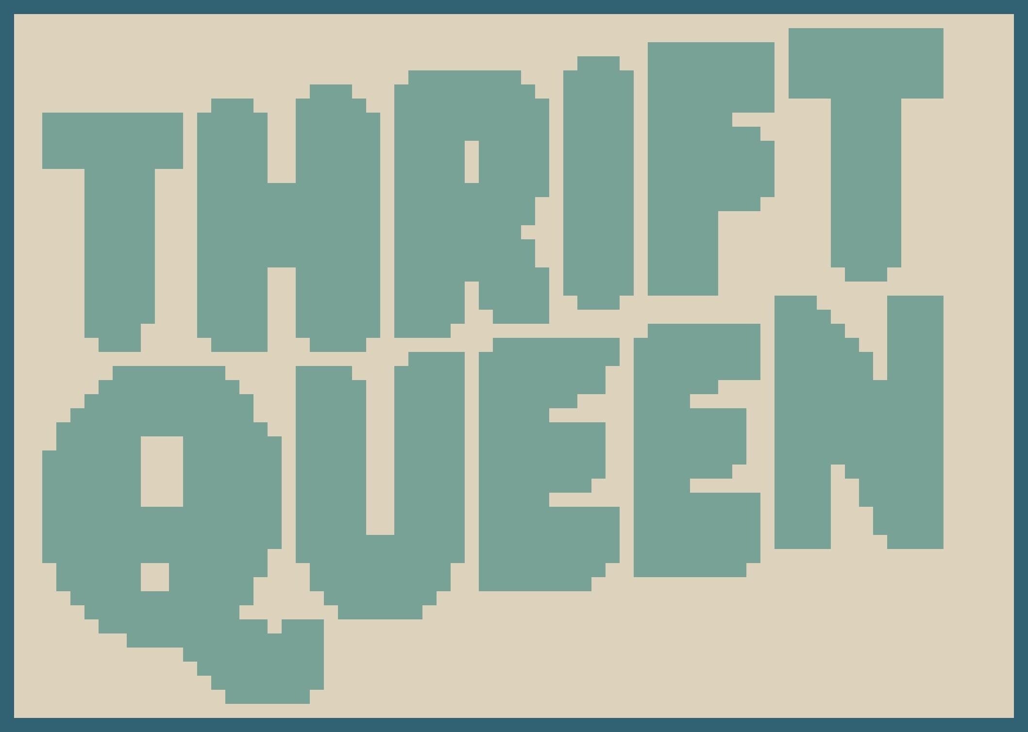 Thrift Queen Needlepoint Stitch Chart Digital Download